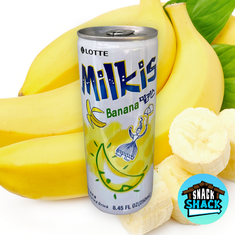 Milkis Banana Carbonated Drink (South Korea) - Snack Shack Drive Thru
