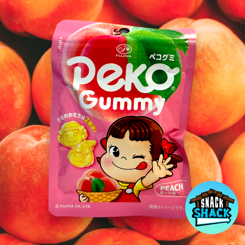 Fujiya Peko Gummies Peach Flavor (Japan) - Snack Shack Drive Thru