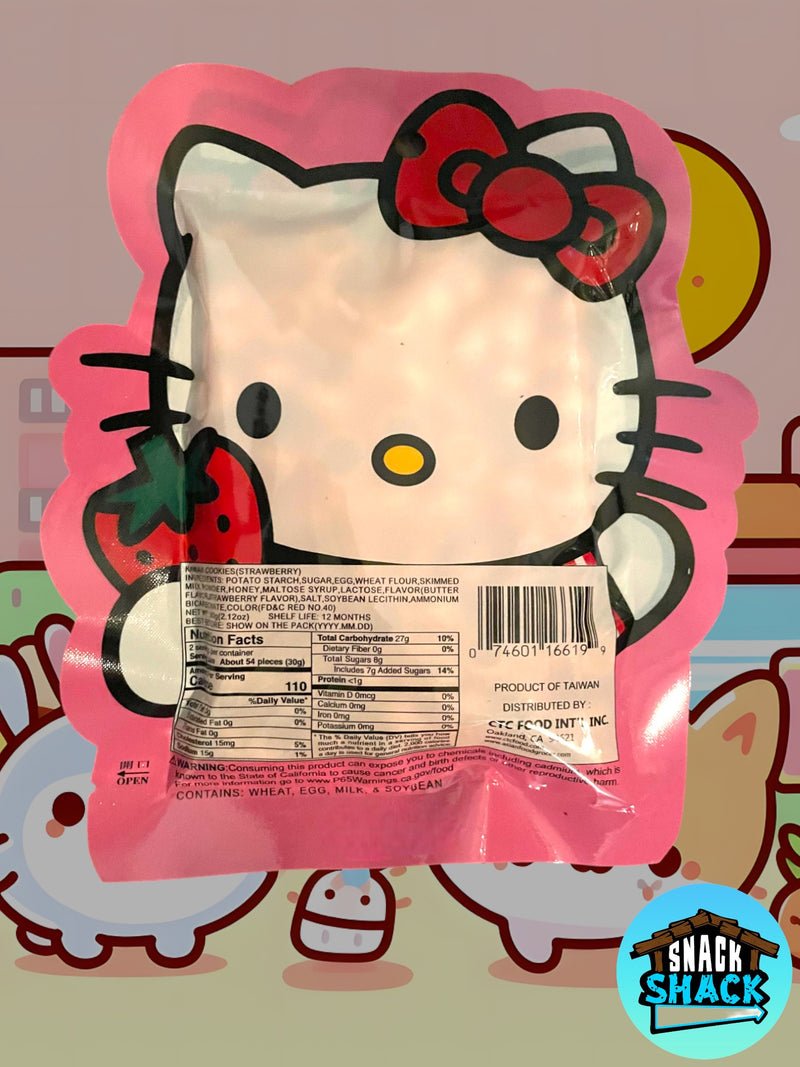 Hello Kitty Strawberry Kawaii Cookies (Taiwan)