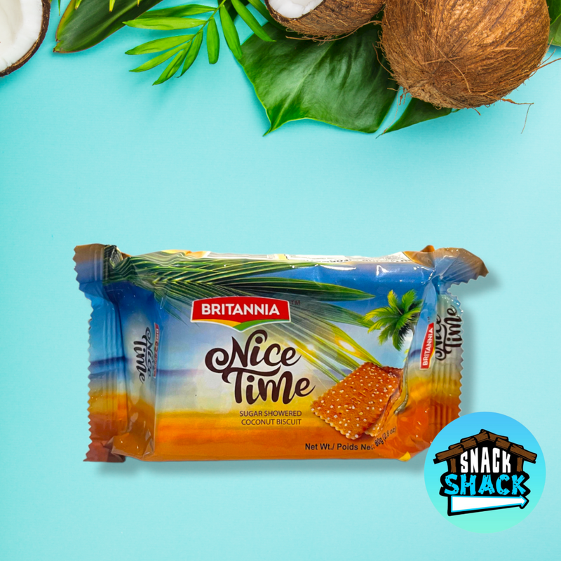 Britannia Nice Time Sugar Showered Coconut Biscuit (India) - Snack Shack Drive Thru
