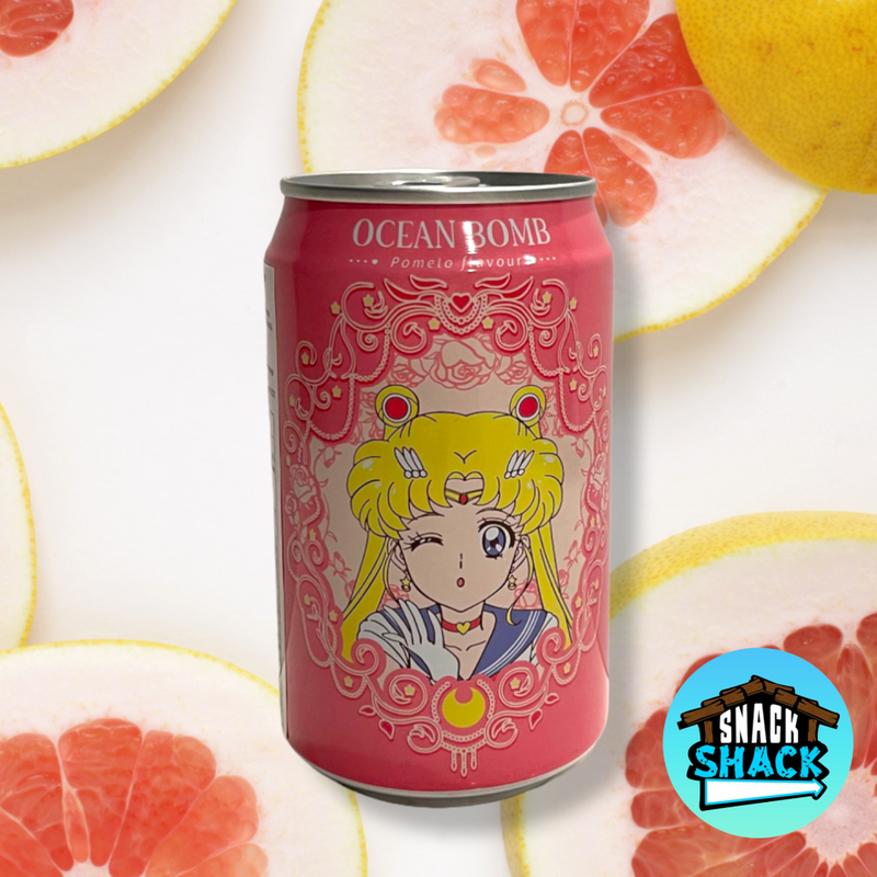 Sailor Moon Collaboration Ocean Bomb Pomelo Flavor Soda (Taiwan) - Snack Shack Drive Thru