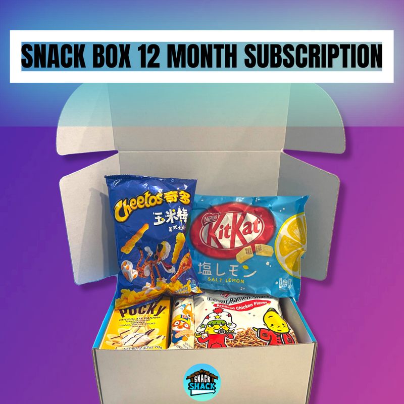 SNACK BOX 12-MONTH SUBSCRIPTION - Snack Shack Drive Thru