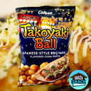 Calbee Takoyaki Ball Japanese-Style BBQ Sauce Flavored Corn Puffs (Thailand)