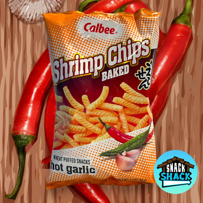 Calbee Shrimp Chips Hot Garlic Flavor (Thailand) - Snack Shack Drive Thru