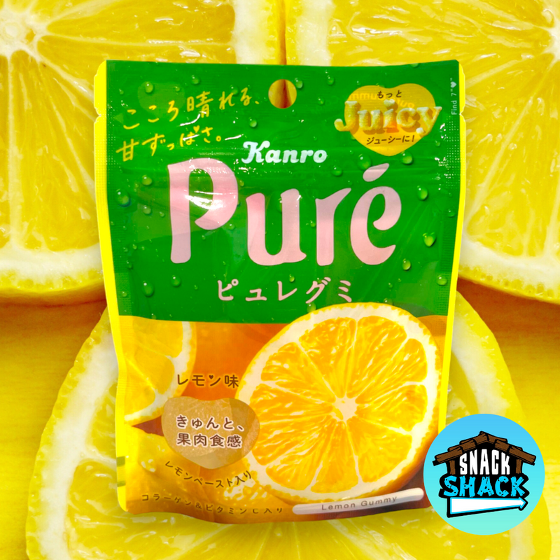 Kanro Pure Lemon Gummy Candy (Japan) - Snack Shack Drive Thru