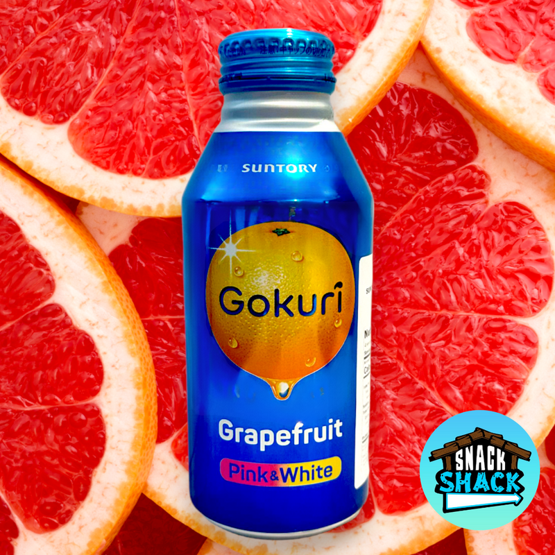 Suntory Gokuri Grapefruit Pink & White Soft Drink (Japan) - Snack Shack Drive Thru