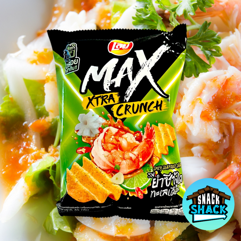 Lay's Max Spicy Seafood Salad Chips (Thailand) - Snack Shack Drive Thru