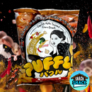 Matsuyama Garlic Ajillo Puffl Corn Snack (Japan)