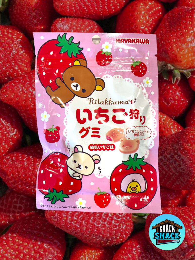 Hayakawa Rilakkuma Strawberry Gummy Candy (Japan)