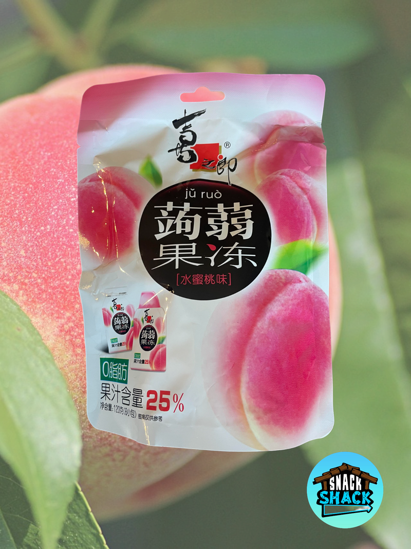 Konjac Peach Flavor Jelly Candy (China) - Snack Shack Drive Thru