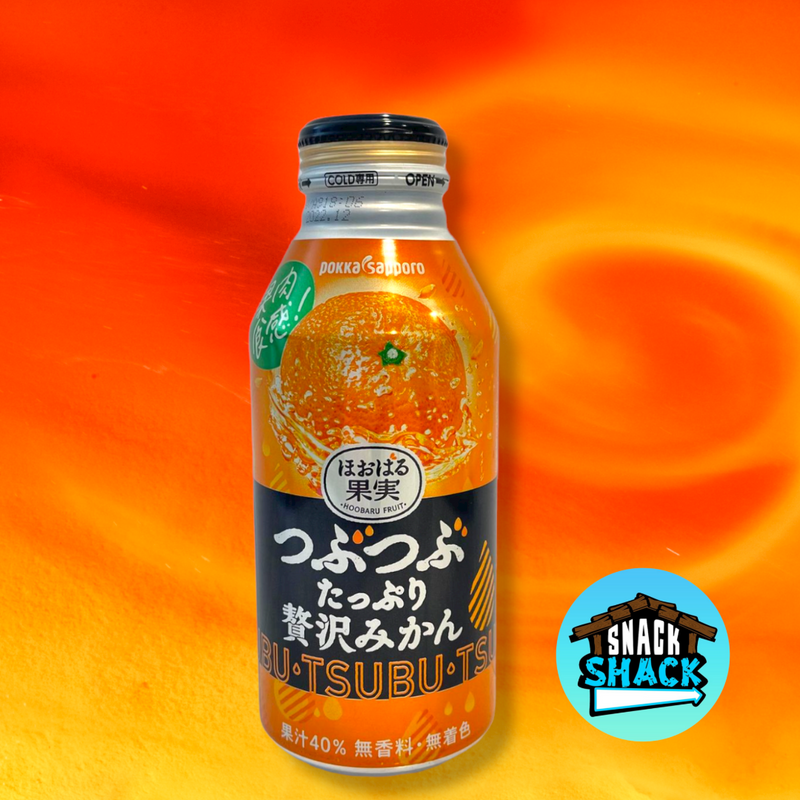 Pokka Sapporo Tsubu Tsubu Orange Drink (Japan) - Snack Shack Drive Thru