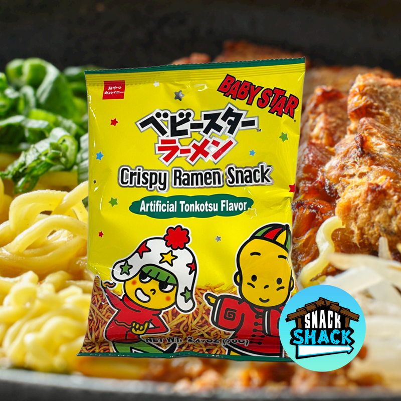 Baby Star Crispy Ramen Snack Tonkotsu Flavor (Taiwan) - Snack Shack Drive Thru