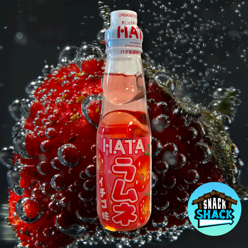 Hata Ramune Strawberry Flavor (Japan) - Snack Shack Drive Thru