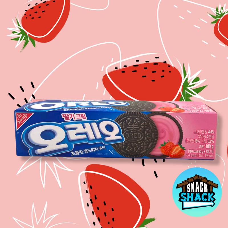 Oreo Strawberry Creme (South Korea) - Snack Shack Drive Thru