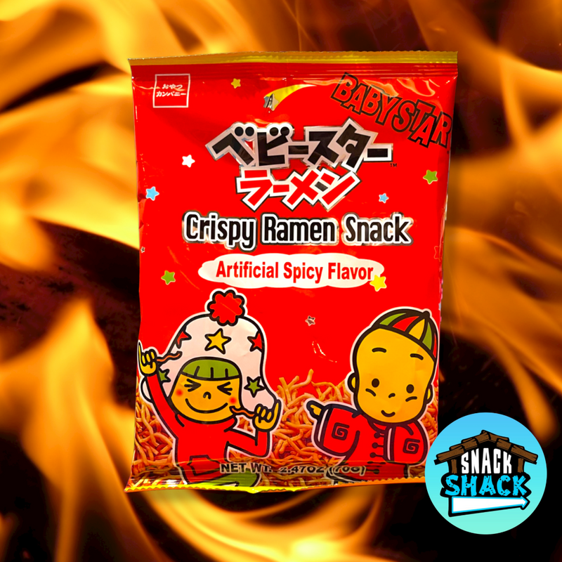 Baby Star Crispy Ramen Snack Spicy Flavor (Taiwan) - Snack Shack Drive Thru