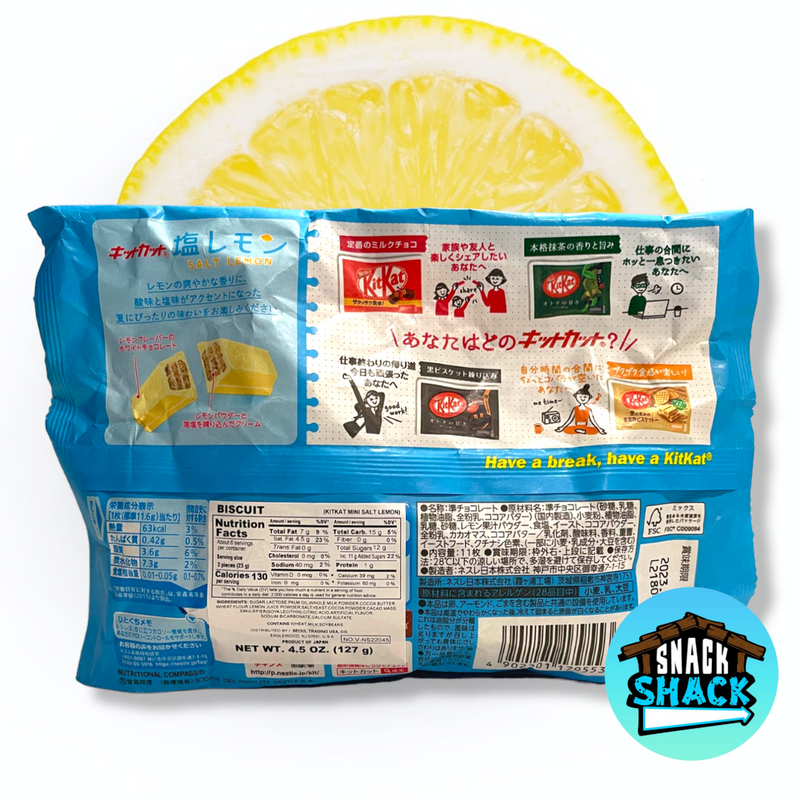 Kit Kat Salt Lemon (Japan) - Snack Shack Drive Thru