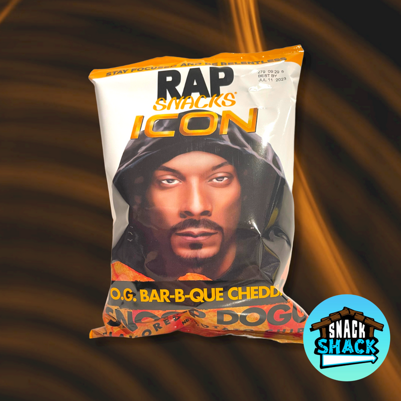 Rap Snacks Icon O.G. Bar-b-que Cheddar Snoop Dogg Chips (USA) - Snack Shack Drive Thru
