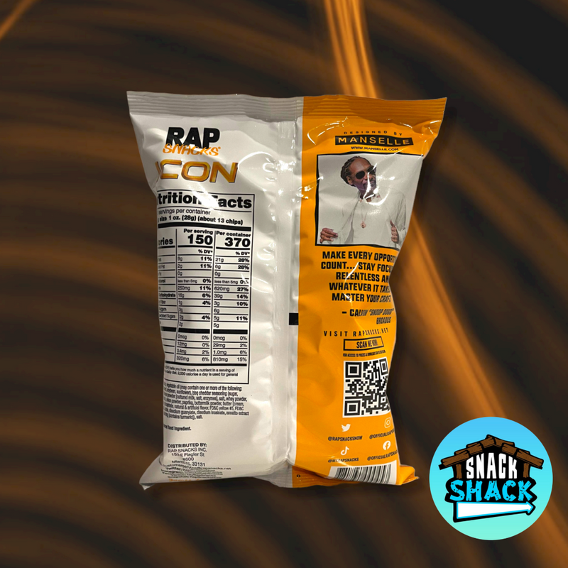 Rap Snacks Icon O.G. Bar-b-que Cheddar Snoop Dogg Chips (USA) - Snack Shack Drive Thru