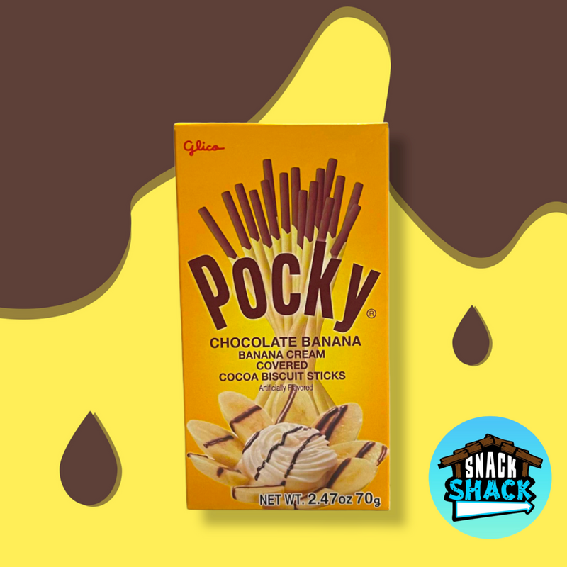 Pocky Banana Cream Covered Chocolate Biscuit Sticks (Thailand) - Snack Shack Drive Thru