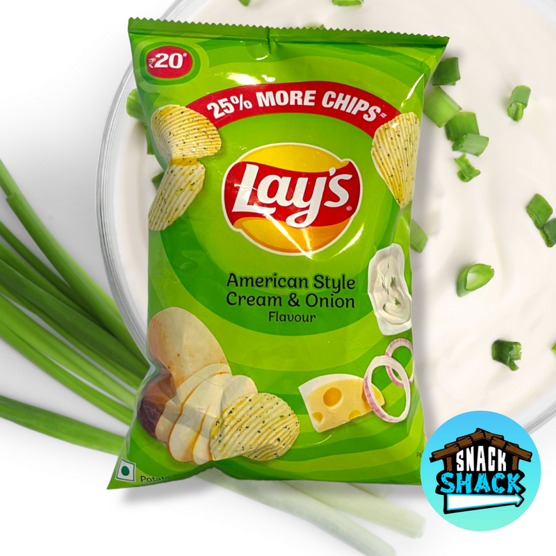 Lay's American Style Cream & Onion Flavour (India) - Snack Shack Drive Thru