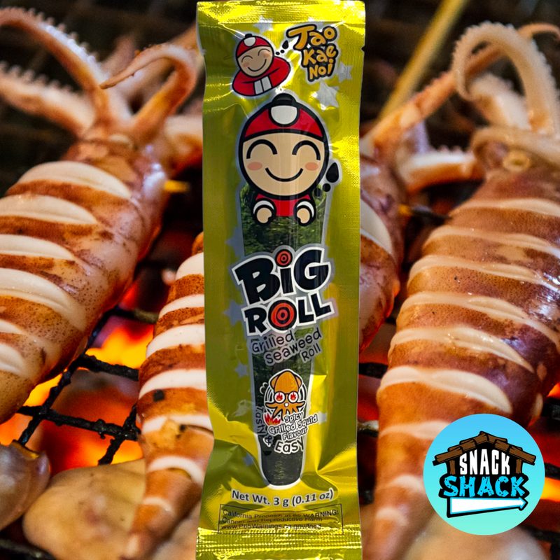 Tao Kae Noi Big Roll Spicy Grilled Squid Flavor (Thailand) - Snack Shack Drive Thru