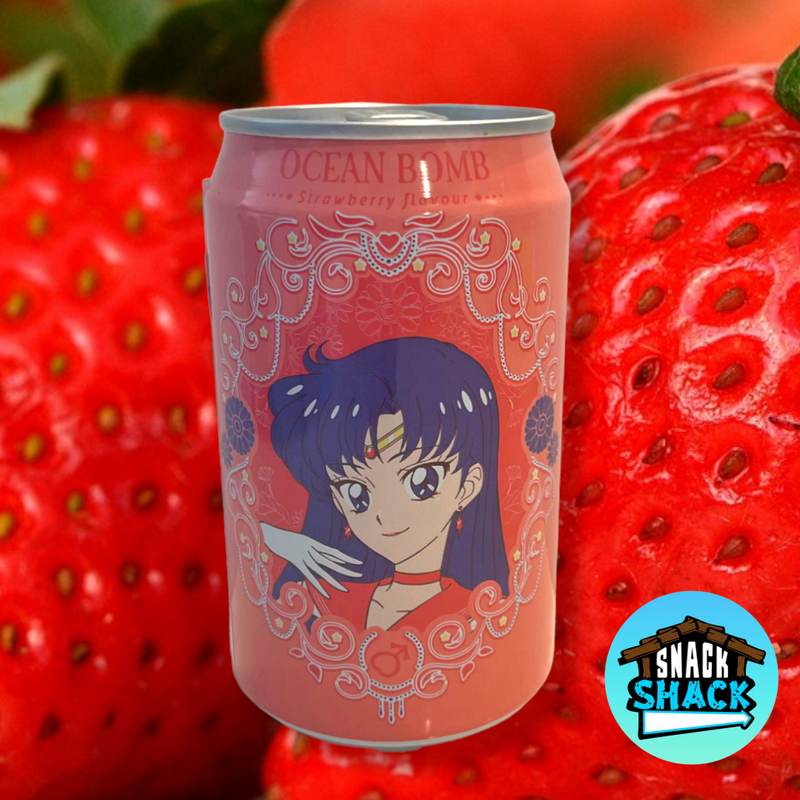 Sailor Moon Collaboration Ocean Bomb Sparkling Water Strawberry Flavor (Taiwan) - Snack Shack Drive Thru