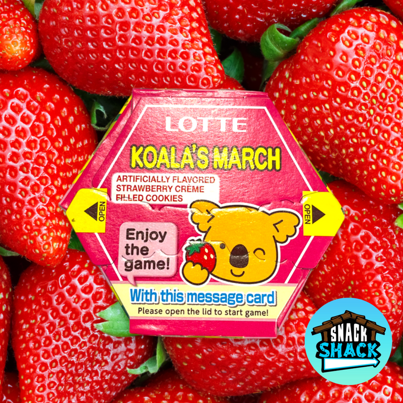 Lotte Koala's March Strawberry Creme Cookies (Thailand) - Snack Shack Drive Thru