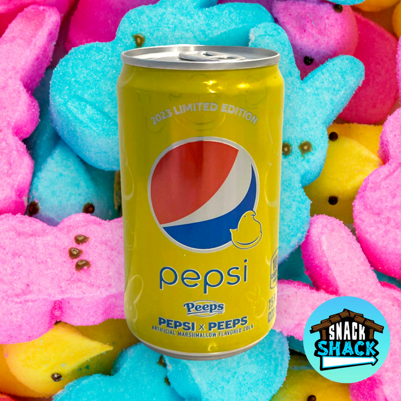Pepsi X Peeps Marshmallow Flavored Soda Limited Edition Mini Cans (USA) - Snack Shack Drive Thru