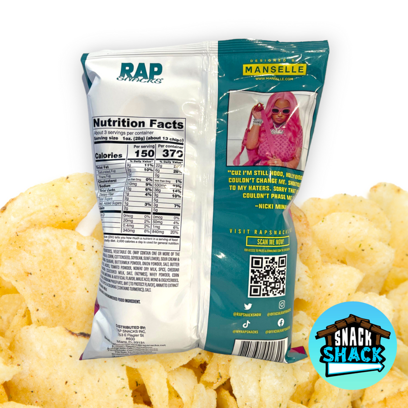 Rap Snacks Nicki Minaj Sour Cream Ranch Truffle Chips (USA) - Snack Shack Drive Thru
