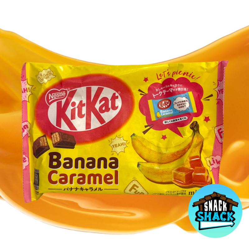 Kit Kat Banana Caramel (Japan) - Snack Shack Drive Thru