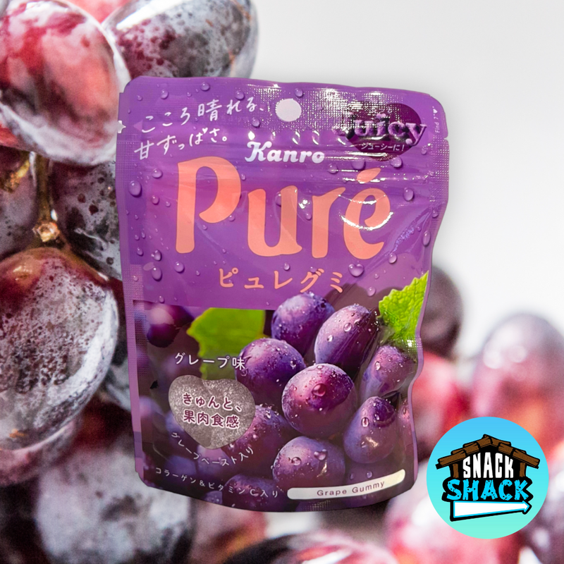 Kanro Pure Grape Gummy Candy (Japan) - Snack Shack Drive Thru