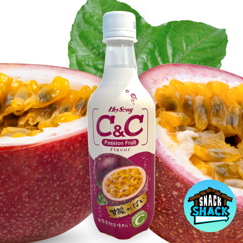 HeySong C&C Passion Fruit Flavor Sparkling Drink (Taiwan) - Snack Shack Drive Thru