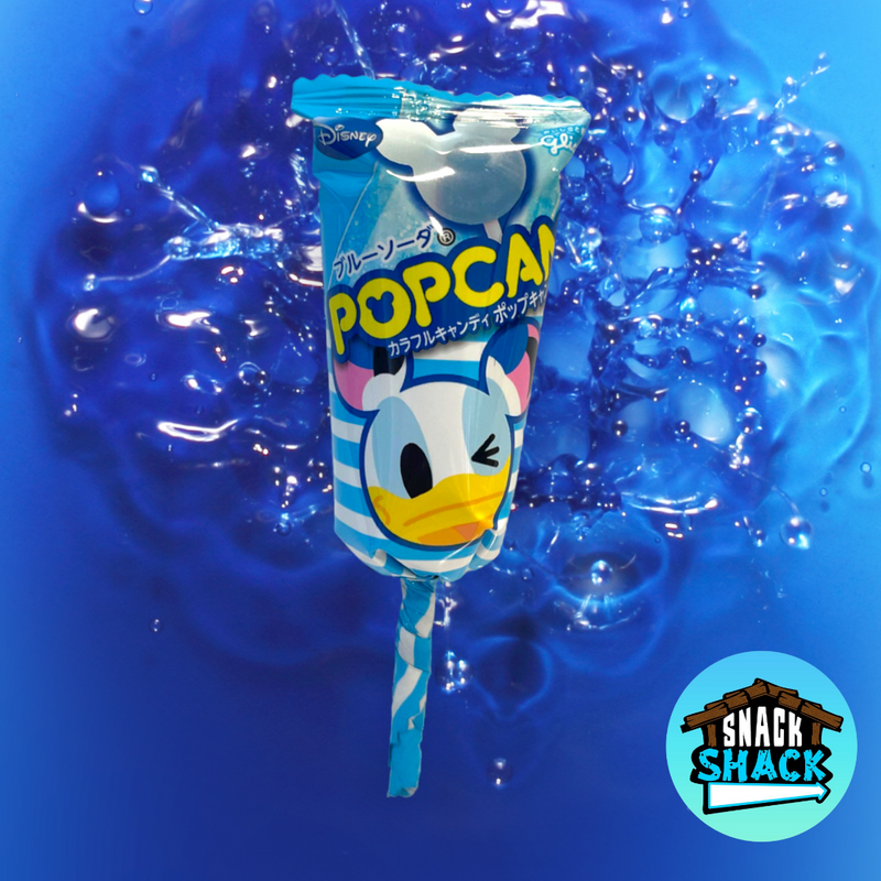 Glico Popcan Lollipop - Blue Soda Flavor (Japan) - Snack Shack Drive Thru