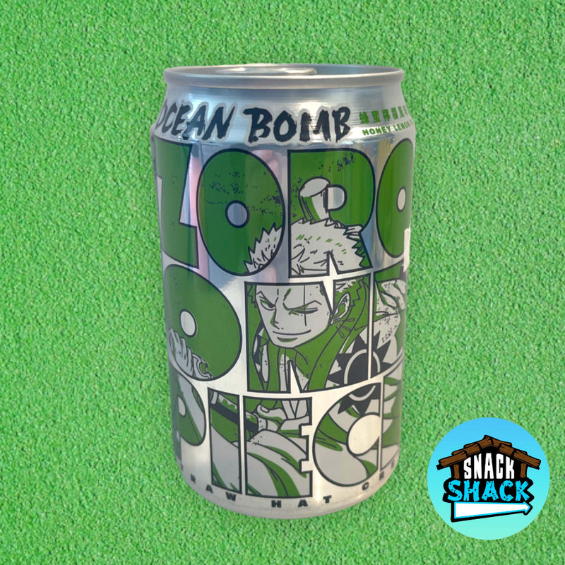One Piece Collaboration Zoro Ocean Bomb Sparkling Water Honey Lemon Flavor (Taiwan) - Snack Shack Drive Thru