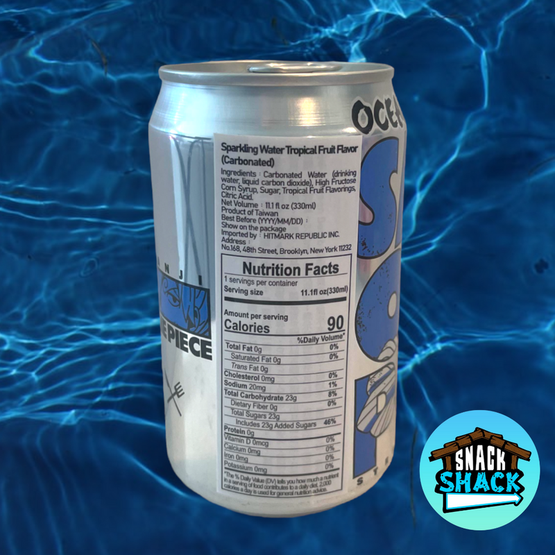 One Piece Collaboration Sanji Ocean Bomb Sparkling Water Tropical Fruit Flavor (Taiwan) - Snack Shack Drive Thru