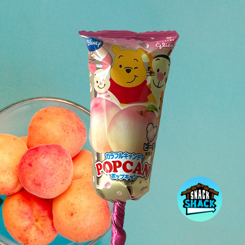 Glico Popcan Lollipop - Peach Flavor - Snack Shack Drive Thru