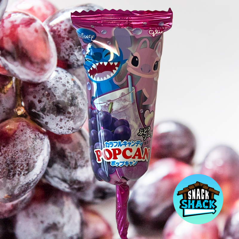 Glico Popcan Lollipop - Grape Soda Flavor - Snack Shack Drive Thru