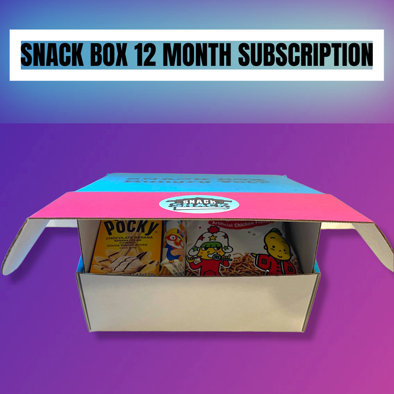SNACK BOX 12-MONTH SUBSCRIPTION - Snack Shack Drive Thru